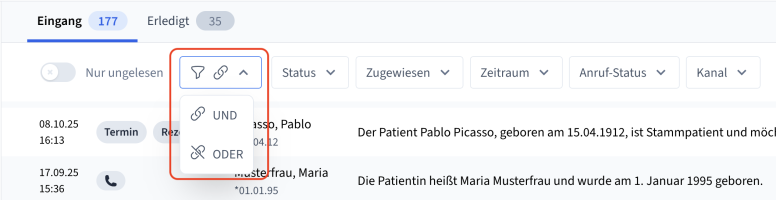 Filterverknüpfung-offen